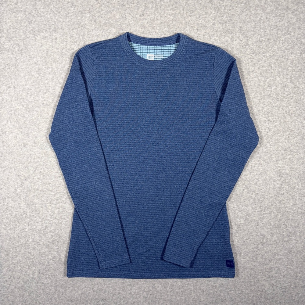 MEC Polartec Grid Fleece Top Womens Medium Blue Long Sleeve Base Layer 5045325